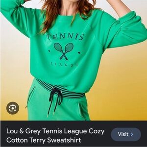 Lou and Grey Set Green Tennis League Sweatshirt 💚